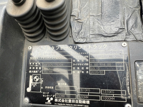 Toyota 02-8FD20/A8FD25-75708