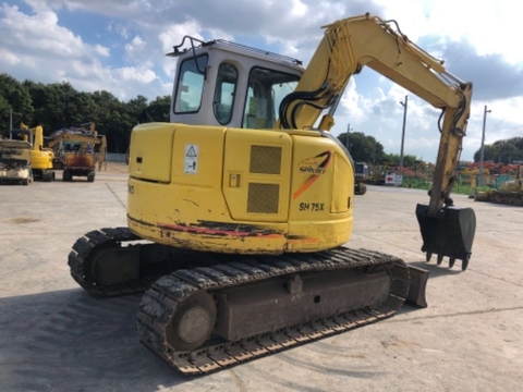 Máy xúc đào cần cứng Sumitomo SH75X-3-5249 có đường búa nguyên bản