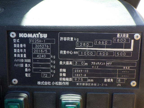 Komatsu FE25H-1-305276