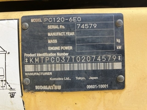 Komatsu PC120-6E0- 74579