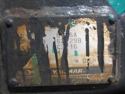 Máy xúc đào yanmar B4-6A-62129B