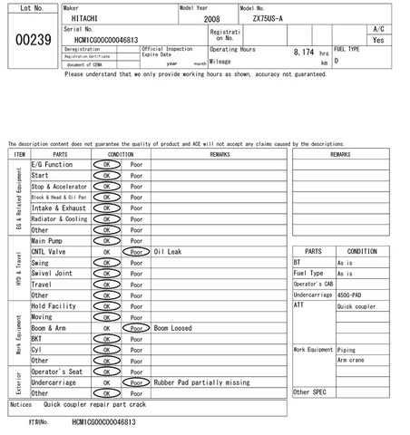Máy xúc đào Hitachi ZX70US-A-46831