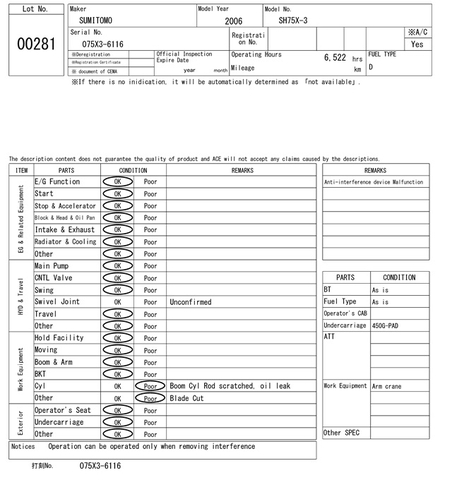 Máy xúc đào bánh xích SH75X-3-6116