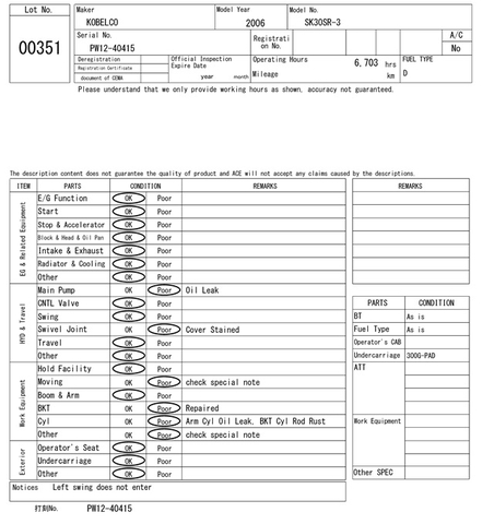Kobelco SK30SR-3-40415
