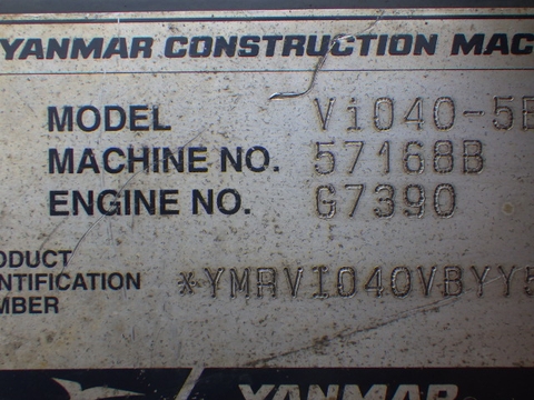 YANMAR VIO40-5B- 57168B