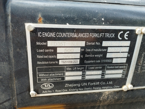 Xe nâng dầu UN FD35T-NJE1-302207092