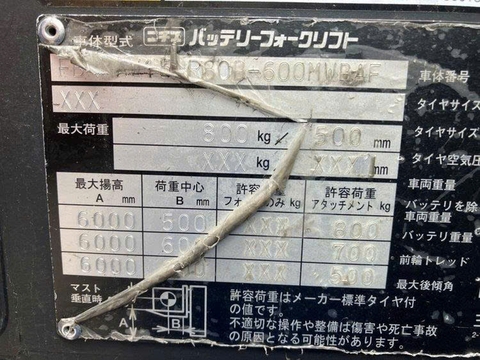 Nichiyu FBRW15-80- 500MWBAF/131E20729