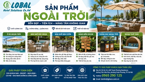 Giải pháp ngoại thất hiện đại cho Khách sạn, Resort, Nhà hàng và Không gian công cộng