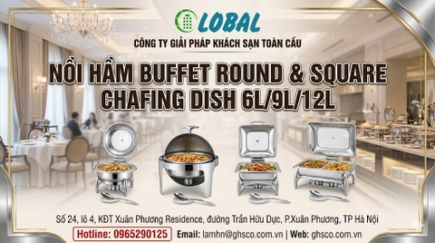 Nồi hầm buffet Round & Square Chafing Dish 6L/9L/12L