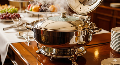Nồi hâm nóng Round Chafing Dish 6L/9L/12L