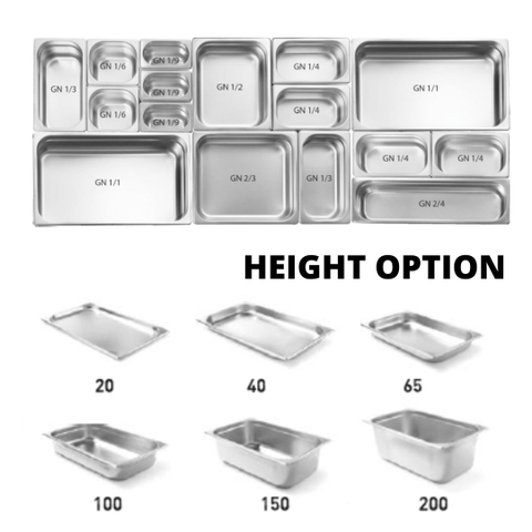 Khay GN inox tiêu chuẩn