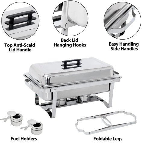 Rectangle Chafing Dish 6L/9L/12L