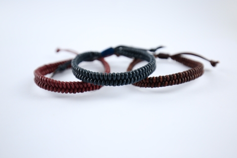 Vòng tay xâu thép cứng 10 tầng nhiều loại hạt