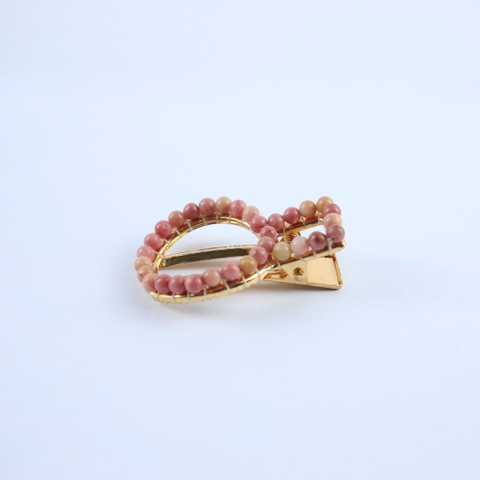 Kẹp tóc hình tròn đính đá bán quý