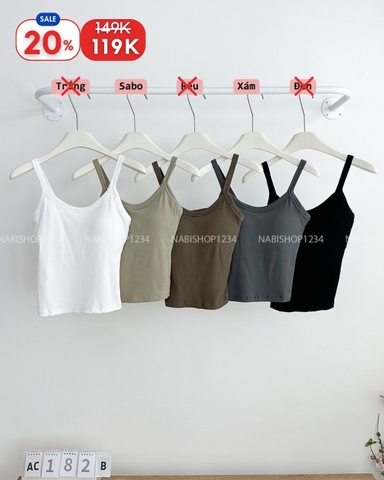 (S20%) Áo Croptop Số 182-B Bra 2S To