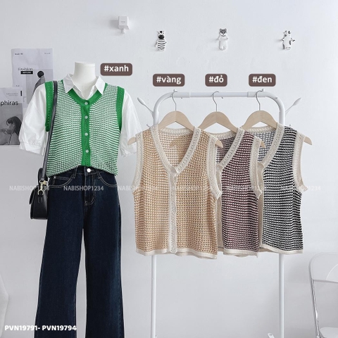 (SC99K) Áo Len Số 1-A Gile Len Móc 80x43