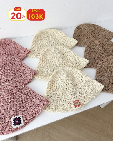 (S20%) Mũ Số 18-L Vành Len Logo