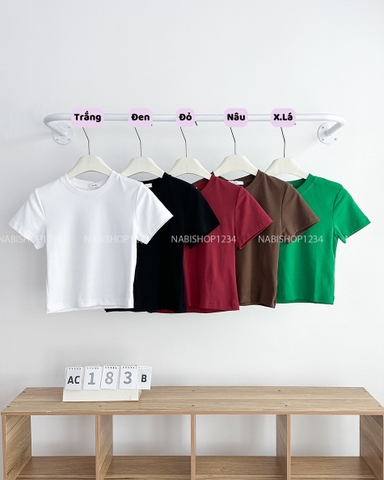 Áo Croptop Số 183-B Trơn Xinxin