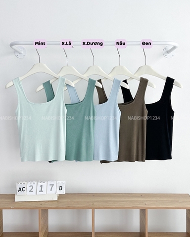 Áo Croptop Số 217-D 3 Lỗ Bản To