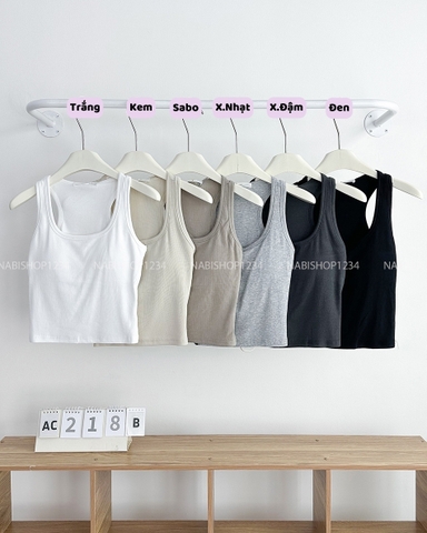 Áo Croptop Số 218-B 4059 3 Lỗ Mạc June