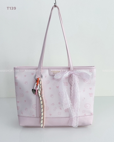 Túi Số 139-H 1265 Xách Da HT Cún + Dây Ren