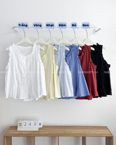 Áo Kiểu Số 248-D 8011 Sát Nách Bèo Ly