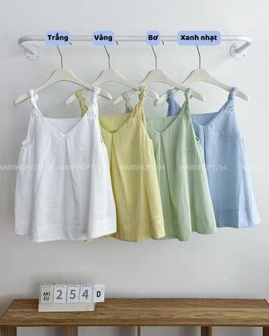 Áo Kiểu Số 254-D 879 2 Dây Buộc Vai