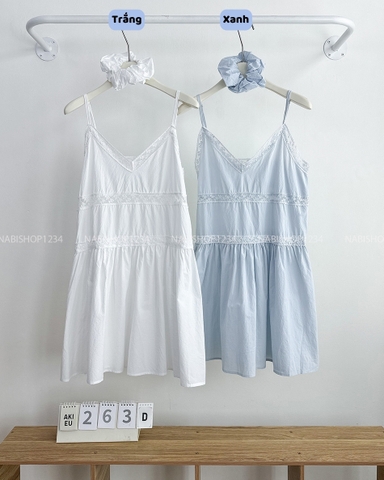 Áo Kiểu Số 263-D 3335 2s Viền Ren + Scrunchies