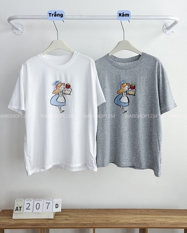 Áo Thun Số 207-D 6692 TN Cô Gái Dâu
