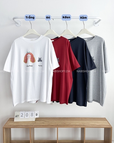 Áo Thun Số 208-D 8051 Oversize Toto