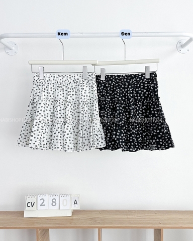 Chân Váy Số 280-A 653 Ngắn Hoa Tầng