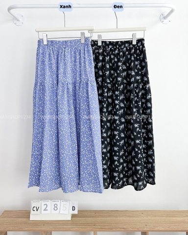 Chân Váy Số 285-D 2063 Dài Hoa 2 Tầng