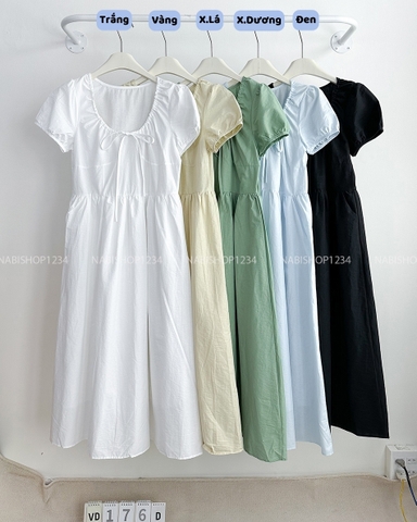 Váy Số 176-D 6196 Dài Cổ Rút