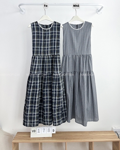 Váy Số 178-D 6262 BBD Sát Nách Kẻ