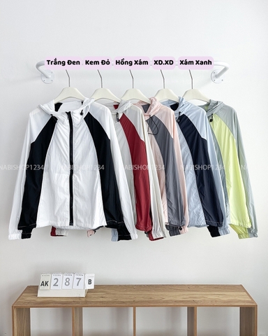 Áo Khoác Số 287-B 609 Dù Phối Màu