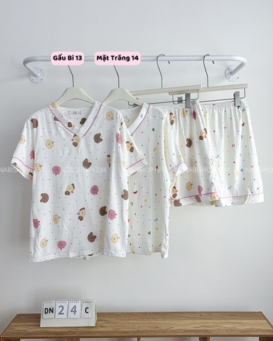 Đồ Ngủ Số 24-C Pijama Cổ Tim Hình