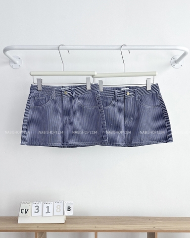 Chân Váy Số 318-B 5665 Ngắn Sọc