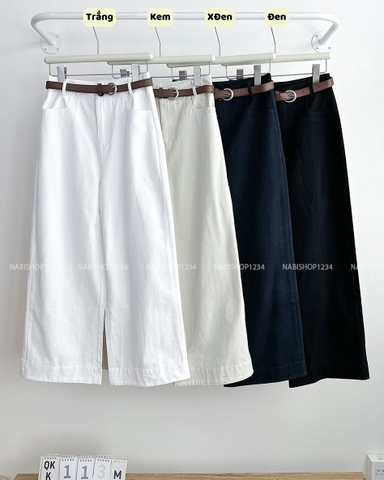 Quần Kaki Số 113-M 25081 NL OR Túi Viền Tầng + Nịt