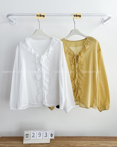 Áo Kiểu Số 293-D 92318 TD Viền Bèo