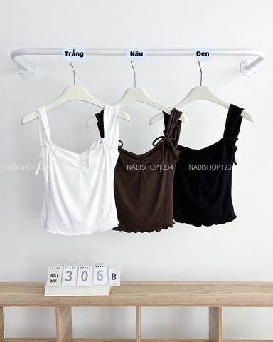 Áo Kiểu Số 306-B 5035 Buộc Nơ Nhún Ngực