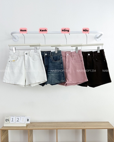 S20 Quần Short Số 121-B 8558 Jean Túi Chữ Sau