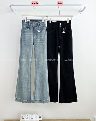 Quần Jean Số 214-D 822 Ống Loe 2 Nút
