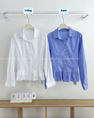 Áo Sơ Mi Số 236-D 3406 TD Kẻ Lai Bèo