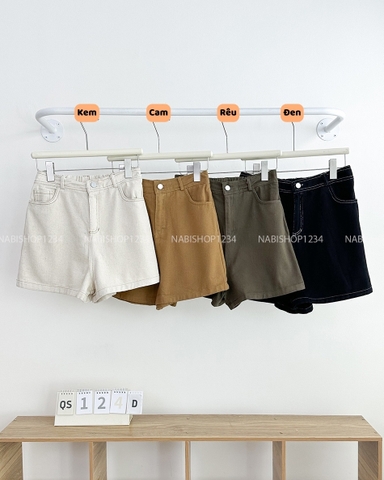 Quần Short Số 124-D 867 Kaki Viền Chỉ
