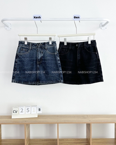 Chân Váy Số 251-B 5208 Ngắn Wash Nổi