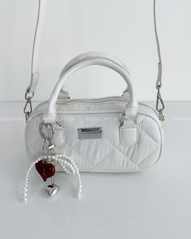 Túi Số 128-H 9078 Da Ô Trám + MK Tim