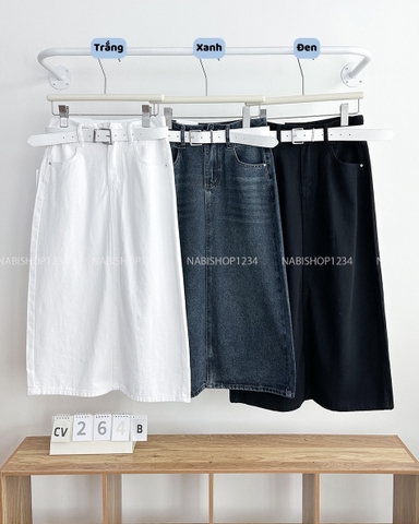 Chân Váy Số 264-B 13575 Dài Đính Chữ + Nịt