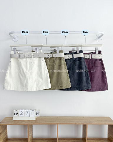 Chân Váy Số 270-M 6106 Ngắn Túi Kiểu + Nịt