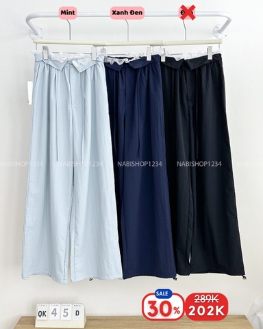 (S30%) Quần Khác Số 45-D 3185 Dù Lưng Bèo Ren