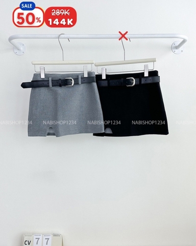 (S50%) Chân Váy Số 77-D 096 Dạ Lai Khoét + Nịt